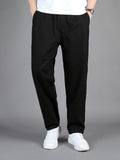 dunnmall  kkboxly  Men's Fashion Casual Black Straight Leg Pants