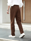 kkboxly  Men's Retro Dress Pants For Fall Winter Business Banquet