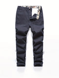 kkboxly  Men's Cotton Straight Leg Casual Pants