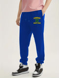 kkboxly  COUGAR NATION Print, Men's Drawstring Sweatpants With Fleece, Casual Warm And Comfy Jogger Pants For Men