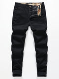 kkboxly  Men's Cotton Straight Leg Casual Pants