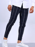 New Striped Casual Pants Men's Breathable Soft Daily Plaid Pants For Spring/Fall