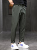 kkboxly  Plus Size Men's Solid Pants Casual Fashion Pants For Spring Fall Winter, Men's Clothing