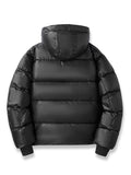 kkboxly Men's Stylish Solid Puffer Coat With Pockets, Casual Breathable Zip Up Long Sleeve Warm Hooded Top For City Walk Street Hanging Winter Outdoor Activities (This Style Is Small, It Is Recommended To Buy One Size Larger)