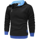 kkboxly  Men's Hooded Sweatshirt Casual Long Sleeve Pullover Hoodies With Zipper Gym Sports Hooded Sweatshirt For Spring Fall