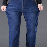 kkboxly  Plus Size Men's Stretch Jeans, Casual Loose Jeans For Big And Tall Guys Best Sellers Gifts, Best Sellers