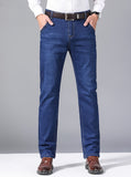 kkboxly Men's Semi-formal Stretch Jeans For Business