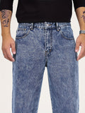 kkboxly Men's Trendy Straight Leg Jeans Distressed Men's Denim Pants Streetwear Hiphop Jeans