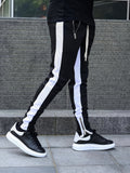 kkboxly  Color Block Drawstring Sweatpants Slim Pants Men's Casual Joggers For Men Winter Fall Running Jogging