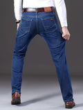 kkboxly  Men's Jeans Straight Leg Slim Fit Casual Jeans