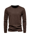 kkboxly  Men's Cotton Letter Print Long Sleeve T-Shirt