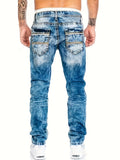 kkboxly  Men's Casual Distressed Skinny Jeans, Street Style Stretch Jeans