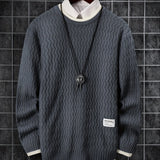 kkboxly  Men's Thermal Casual Knitted Pullover Sweater