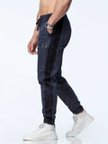 kkboxly  Men's Casual Harem Pants, Chic Street Style Tapered Joggers Sports Pants