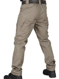 kkboxly Men's Ripstop Tactical Pants Waterproof Cargo Pants Lightweight Hiking Work Pants With Multi Pockets