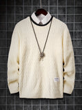 kkboxly  Men's Thermal Casual Knitted Pullover Sweater