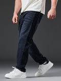 kkboxly  Plus Size Men's Loose Straight Jeans, Casual Pants For All Season For Big And Tall Guys, Best Sellers Gifts