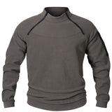 kkboxly Warm Tactical Coat, Men's Casual Pullover Sweatshirt For Outdoor Activities