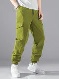 kkboxly  Trendy Cargo Pants, Men's Multi Flap Pocket Trousers, Loose Casual Outdoor Pants, Men's Work Pants Outdoors Streetwear Hip Hop Style