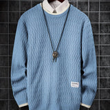 kkboxly  Men's Thermal Casual Knitted Pullover Sweater