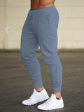 kkboxly  Classic Design Joggers, Men's Casual Stretch Waist Drawstring Sports Pants Sweatpants