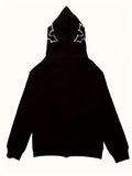 kkboxly  Letter Print Zip Front Hoodie, Casual Long Sleeve Hoodies Sweatshirt, Women's Clothing