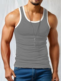 Men's Training Tank Top, Casual Comfy Vest For Summer, Men's Clothing Top Sleeveless Shirt For Gym Workout