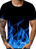 kkboxly  Plus Size Tees For Men, 3D Print Trendy Oversize Short Sleeve T-shirts, Summer Oversized Tops, Best Seller Gifts