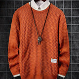 kkboxly  Men's Thermal Casual Knitted Pullover Sweater