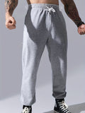 Men's Drawstring Joggers Sweatpants Loose Workout Running Pants With Pockets Streetwear