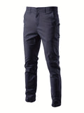 kkboxly  Men's Casual Cotton Slim Pants