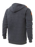 kkboxly  Men's Casual Long Sleeve Sports Hooded Jacket With Full Zip