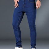 Men's Classic Design Skinny Jeans