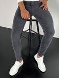 Men's Casual Skinny Jeans, Street Style Medium Stretch Denim Pants