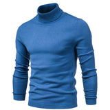 kkboxly  All Match Best Sellers Autumn Winter Pullover Men Solid Turtleneck Sweaters