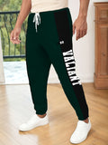 kkboxly Letter Print Drawstring Sweatpants Loose Fit Pants Men's Casual Joggers For Men Winter Fall Running Jogging