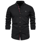 kkboxly  Men's Cotton Long Sleeve Shirts Men's Clothes