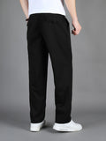 dunnmall  kkboxly  Men's Fashion Casual Black Straight Leg Pants