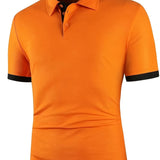 kkboxly  2023 New Men's Casual Short Sleeve Polo Shirts