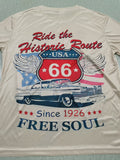 Men's Highway Theme T-Shirt - Trendy Vintage Tee for Summer