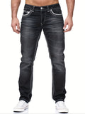 kkboxly  Men's Comfy Street Style Distressed Denim Pants With Pockets