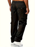 kkboxly  Men's Multi Pocket Cargo Pants, Comfy Casual Pants Joggers