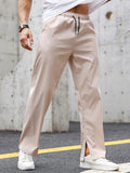 kkboxly  Men's Casual Pants, Waist Drawstring Sports Pants Joggers