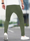 kkboxly  Slim Fit  All-match Jeans, Men's Casual Street Style Medium Stretch Denim Pants For All Seasons