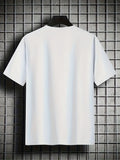 kkboxly Men's NEW YORK Graphic Short Sleeve T-shirt, Comfy Stretchy Trendy Tees For Summer, Casual Daily Style Fashion Clothing