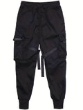 kkboxly Plus Size Men's Cargo Pants Street Style Tactical Pants For Outdoor/workout, Men's Clothing