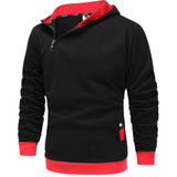 kkboxly  Men's Hooded Sweatshirt Casual Long Sleeve Pullover Hoodies With Zipper Gym Sports Hooded Sweatshirt For Spring Fall