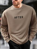 kkboxly  AFTER Print Trendy Sweatshirt, Men's Casual Graphic Design Slightly Stretch Crew Neck Pullover Sweatshirt For Autumn Winter