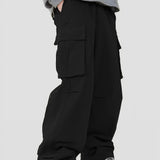 kkboxly Pocket Men's Straight Leg Cargo Pants, Loose Casual Outdoor Pants, Mens Work Pants For Hiking