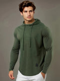 kkboxly  Men's Stylish Casual Thin Long Sleeve Athletic Hoodie